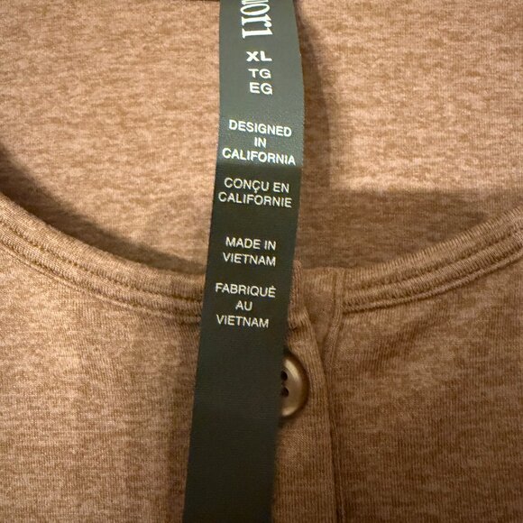 Vuori Halo Cardigan Women’s XL – Nutmeg Heather DreamKnit Ultra Soft Athleisure - Picture 6 of 10